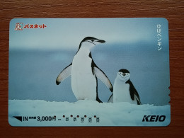 T-403 - JAPAN, Japon, Nipon, Carte Prepayee, Prepaid Card, Animal, Penguin - Altri & Non Classificati