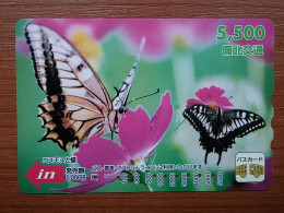 T-404 - JAPAN, Japon, Nipon, Carte Prepayee, Prepaid Card, Animal, Butterfly, Papillon - Altri & Non Classificati