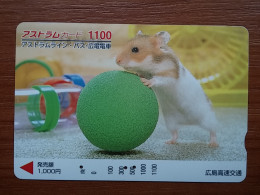 T-404 - JAPAN, Japon, Nipon, Carte Prepayee, Prepaid Card, Animal, Maus - Altri & Non Classificati