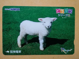 T-405 - JAPAN, Japon, Nipon, Carte Prepayee, Prepaid Card, Animal, Sheep, Mouton - Altri & Non Classificati