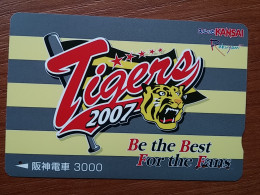 T-405 - JAPAN, Japon, Nipon, Carte Prepayee, Prepaid Card, Animal, Tiger, Tigre  - Autres & Non Classés