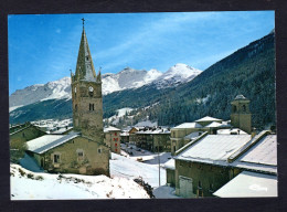 VAL-CENIS - LANSLEBOURG (73 Savoie) L'Eglise, Au Fond Vue Partielle Des Pistes - Val Cenis