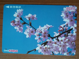 T-409 - JAPAN, Japon, Nipon, Carte Prepayee, Prepaid Card, Flower, Fleur - Bloemen