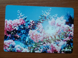 T-409 - JAPAN, Japon, Nipon, Carte Prepayee, Prepaid Card, Flower, Fleur - Flores