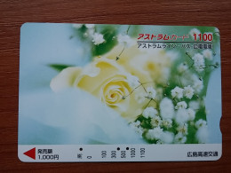 T-409 - JAPAN, Japon, Nipon, Carte Prepayee, Prepaid Card, Flower, Fleur - Fleurs
