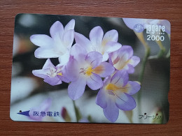 T-409 - JAPAN, Japon, Nipon, Carte Prepayee, Prepaid Card, Flower, Fleur - Fleurs