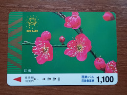 T-409 - JAPAN, Japon, Nipon, Carte Prepayee, Prepaid Card, Flower, Fleur - Blumen