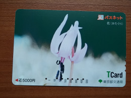 T-410 - JAPAN, Japon, Nipon, Carte Prepayee, Prepaid Card, Flower, Fleur - Bloemen