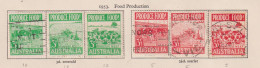 AUSTRALIA  - 1953 Food Production Set Used As Scan - Gebruikt