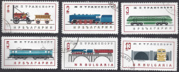 BULGARIA 1964 - Yvert 1256/61° - Ferrovie | - Used Stamps