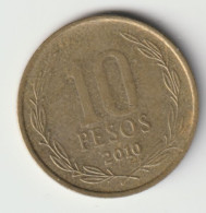 CHILE 2010: 10 Pesos, KM 228 - Chili