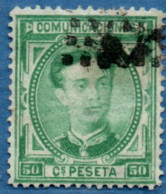 Spain 1876 Alfonso XII 50 C Cancelled - Oblitérés