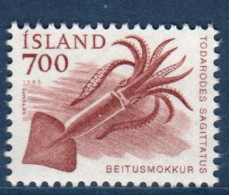 Islande, Island, **, Yv 589, Mi 636, Calmar Européen (Todarodes Sagittatus) - Nuevos