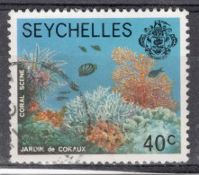 Seychelles 1977 Single 40c Definitive Stamp From The Set To Celebrate Marine Life In Fine Used. - Seychelles (1976-...)