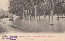 Delcampe - 07 - TOURNON - Promenade Du Quai Farconnet Pendant Les Inondations De 1896 - Tournon