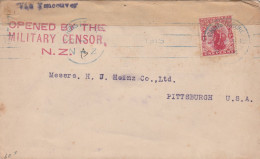 New Zealand 1915 Censored Cover Mailed - Storia Postale