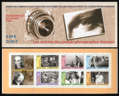 CARNET** De 1999 De 6 Timbres Gommés "LES OEUVRES DES GRANDS PHOTOGRAPHES FRANCAIS" (non Plié) - Personnages