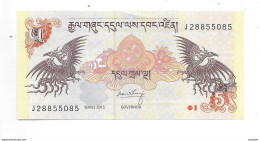 Bhutan 5 Ngultrum 2015  Km 28  Unc - Bhután