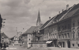 E1281) ST. VEIT - Kärnten - Hauptplatz Brunnen - AUTO - Cafe Carinthia - Kinderwagen - Tolle Alte FOTO AK - - St. Veit An Der Glan