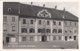 E1282) ST. VEIT A. D. Glan - Kärnten - RATHAUS U. Schuhgeschäft AETERNA - Alt !! 1956 - St. Veit An Der Glan