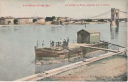 07 - SERRIERES - Le Ponton Et Pont Suspendu Sur Le Rhône - Serrières