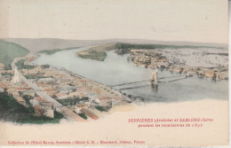 07 - SERRIERES  Et SABLONS Pendant Les Inondations De 1896 - Serrières