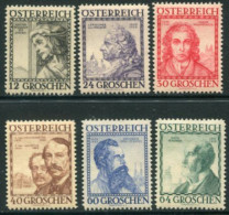 AUSTRIA 1934 Architects LHM / *.  Michel 591-96 - Unused Stamps