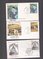 Wallis Et Futuna ; 44 Enveloppes FDC , Certaines Par Multiple - FDC