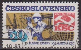 Construction - TCHECOSLOVAQUIE - Géomètre - N° 2549 - 1983 - Used Stamps