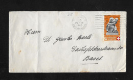 1940  GESCHICHTLICHE MOTIVE ► Vororts-Brief Von Basel    ►SBK-B4◄ - Storia Postale