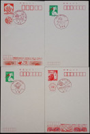 Japan - 4 Different Special Cancels - Table Tennis Tischtennis Tennistavolo Ping Pong - Tafeltennis