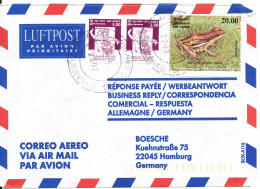 Sri Lanka Registered Air Mail Cover Sent To Germany 2002 - Sri Lanka (Ceylan) (1948-...)