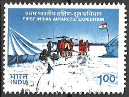 INDIA - 1983 - SPEDIZIONE INDIANA IN ANTARTICO  - USATO (YVERT 749 - MICHEL 938) - Usados