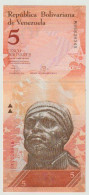 Banknote Banco Central De Venezuela 5 Bolivares 2013 UNC - Venezuela