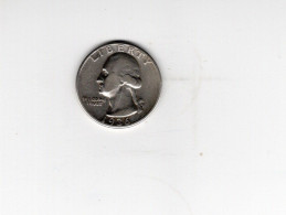 USA - Pièce 1/4 Dollar Washington Quarter Argent  1936 TTB/VF  KM.164 - 1932-1998: Washington