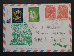 Nouvelle Calédonie,  Timbres Numéros 425×2 , 466 Et 468 Sur Lettre. - Briefe U. Dokumente