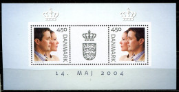 Dänemark Denmark Postfrisch/MNH Year 2004 - Royal Wedding, Minisheet - Neufs