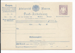 Bayern A 8 I ** - 12 Kr Wappen - Postanweisung  - Sonstige & Ohne Zuordnung