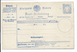 Bayern A 12 III ** -  7 Kr Wappen - Postanweisung  - Andere & Zonder Classificatie