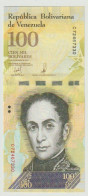 Banknote Banco Central De Venezuela 100.000 Bolivares 2017 P100D UNC - Venezuela