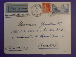 DF23 SYRIE FRANCE BELLE LETTRE RR  1937  BEYROUTH MARSEILLE A VERSAILLES +++ AFFRANCH.  INTERESSANT - Briefe U. Dokumente