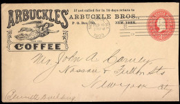 U.S.A.(1903) Coffee. Winged Lady. 2 Cents Postal Stationery With Advertising. "Arbuckles' Coffee." - 1901-20
