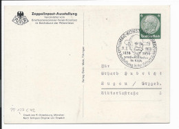 DR PP 127 C 42 - 6 Pf Hindenburg Med. Zeppelinpost-Ausstellung M. Sonderstempel Adressiert - Private Postwaardestukken