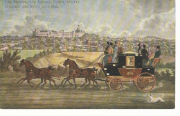 29195) UK GB Reading & London Coach Passing Windsor & Eton Circa 1820 Painting - Windsor