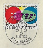 Finland 1971 FDC First Day Cover Stamp And Commemorative Cancel Plastic Industry From Heksinki - FDC