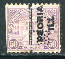 ETATS-UNIS- Y&T N°245 (B)- Oblitéré Et Perforé - Perfins