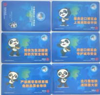 China Shanghai Metro One-way Card/one-way Ticket/subway Card，6 Pcs - Mondo
