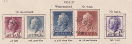 AUSTRALIA  - 1955-57 ElizabethII Set Used As Scan - Gebruikt