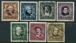 AUSTRIA 1922 Musicians' Fund Set Mixed Perforations  Used.  Michel 418B, 419-20A, 421-22B, 423A, 424B - Ungebraucht