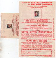 Offre Publicitaire  Sté Lutèce Diffusion De  5 Timbres De Collection (  3  Ajman _magyar 1939_us Postage ) - Lettres & Documents